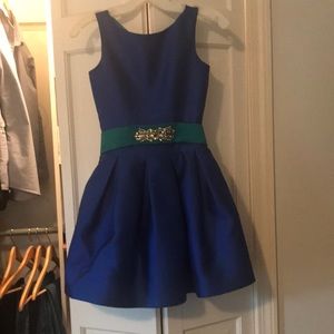 Zoe Ltd blue silk party dress, Girls Sz 12
